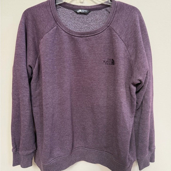 The North Face Tops - The North Face Women's Heathered Purple Crew Neck Sweatshirt